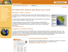 Tablet Screenshot of myworldgis.org